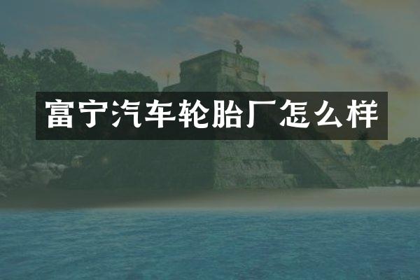 富宁汽车轮胎厂怎么样