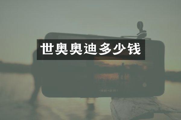 世奥奥迪多少钱