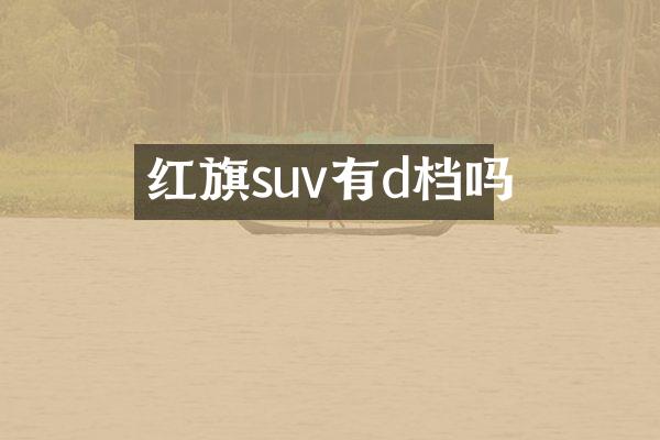 红旗suv有d档吗
