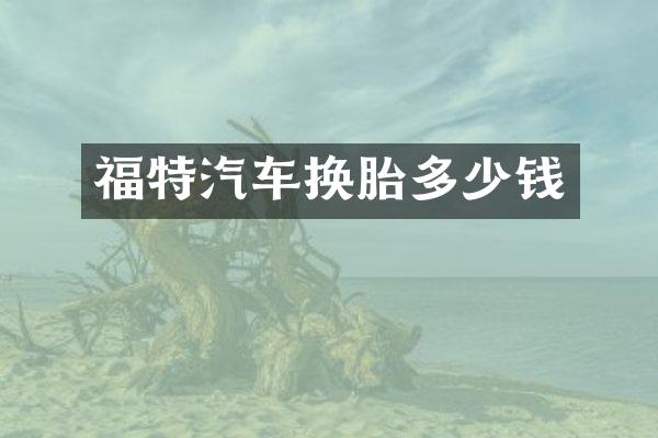 福特汽车换胎多少钱