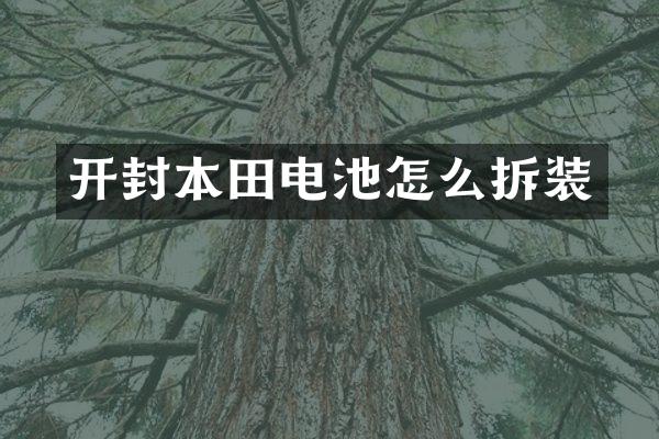 开封本田电池怎么拆装
